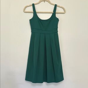 Susana Monaco Green Pleated Mini Dress